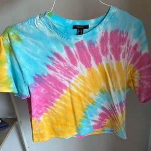 Forever 21 tie dye crop top